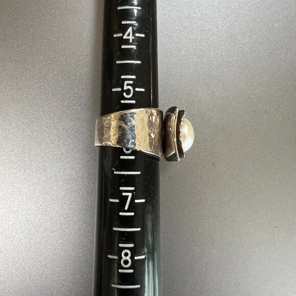 SALE!  Vintage Silpada SS with Pearl Ring - Picture 7 of 7